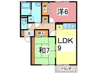 セジュール新横江の物件間取画像